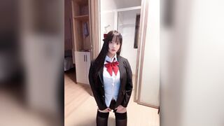 见过最唯美的Jk美少女 -小尤奈-  公主颜值、妃子巨乳